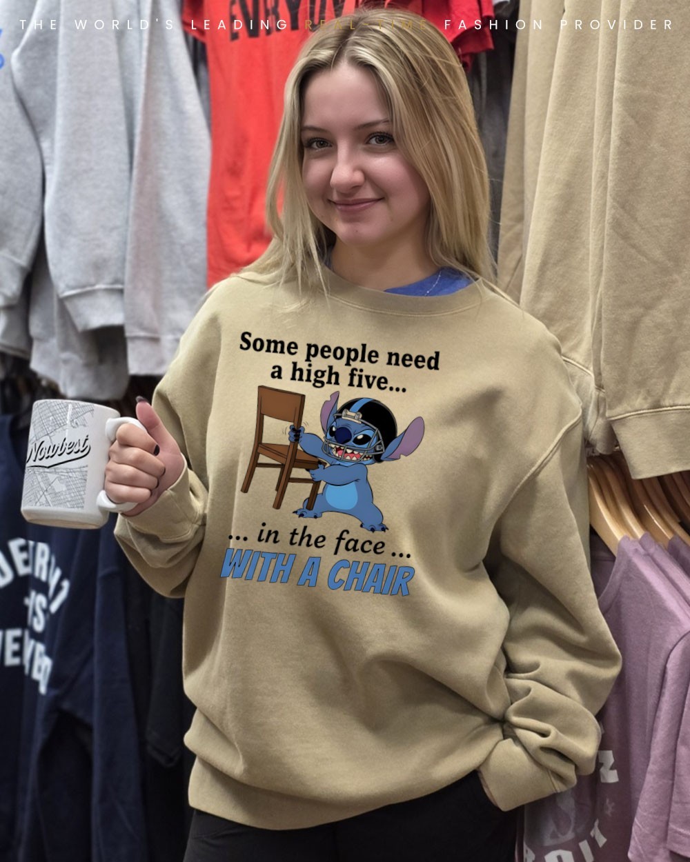 Some Friends Just Need A HIGH FIVE In The FACE Hooded Sweatshirt, NOFO_00868