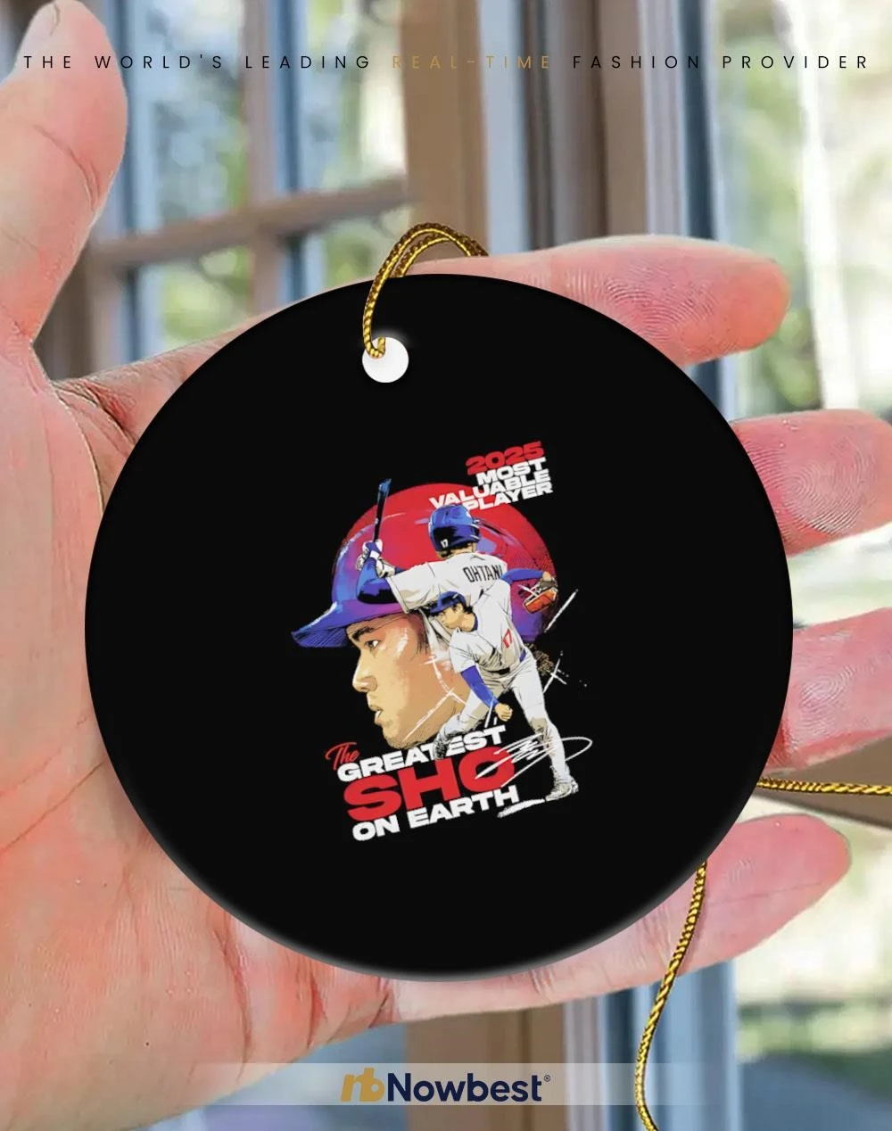 The Greatest Sho on Earth Shohei Ohtani 2025 MVP signature ornament