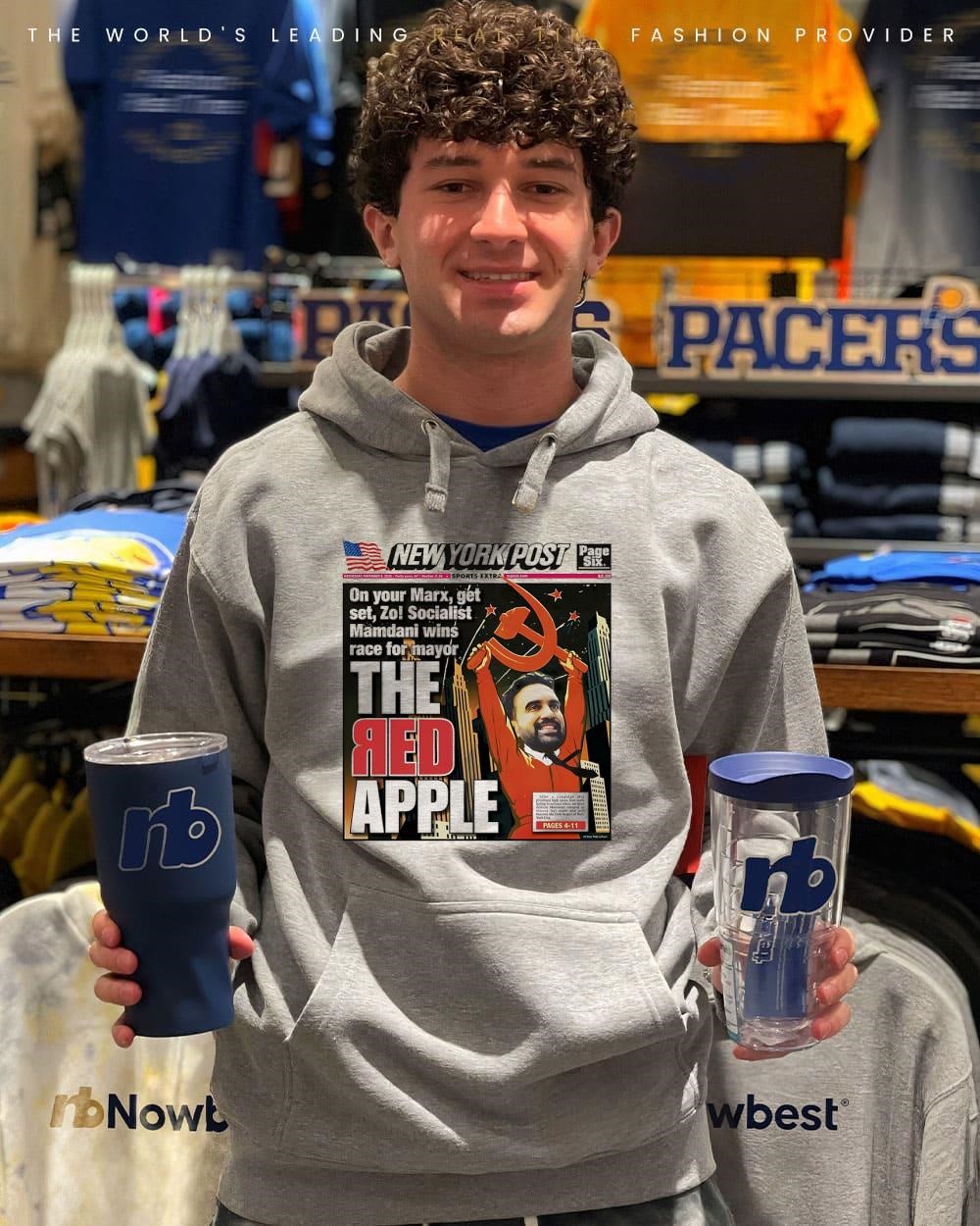 The Red Apple Zohran Mamdani New York Post shirt, hoodie