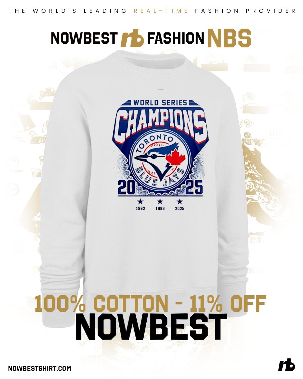 Toronto Blue Jays 2025 World Series Champions 3 time '92 '93 '25