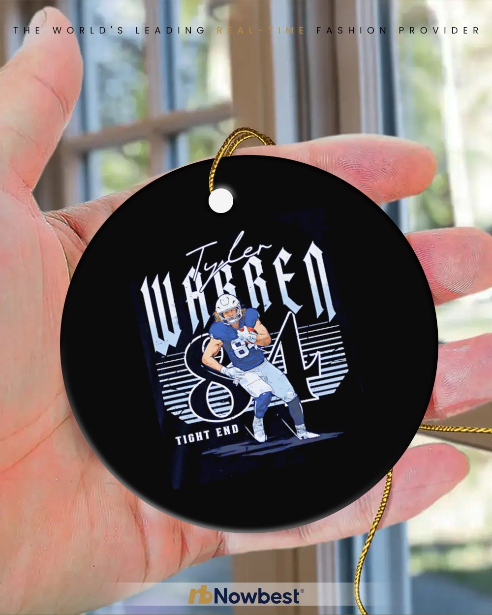 Tyler Warren 84 Indianapolis Colts player name number signature