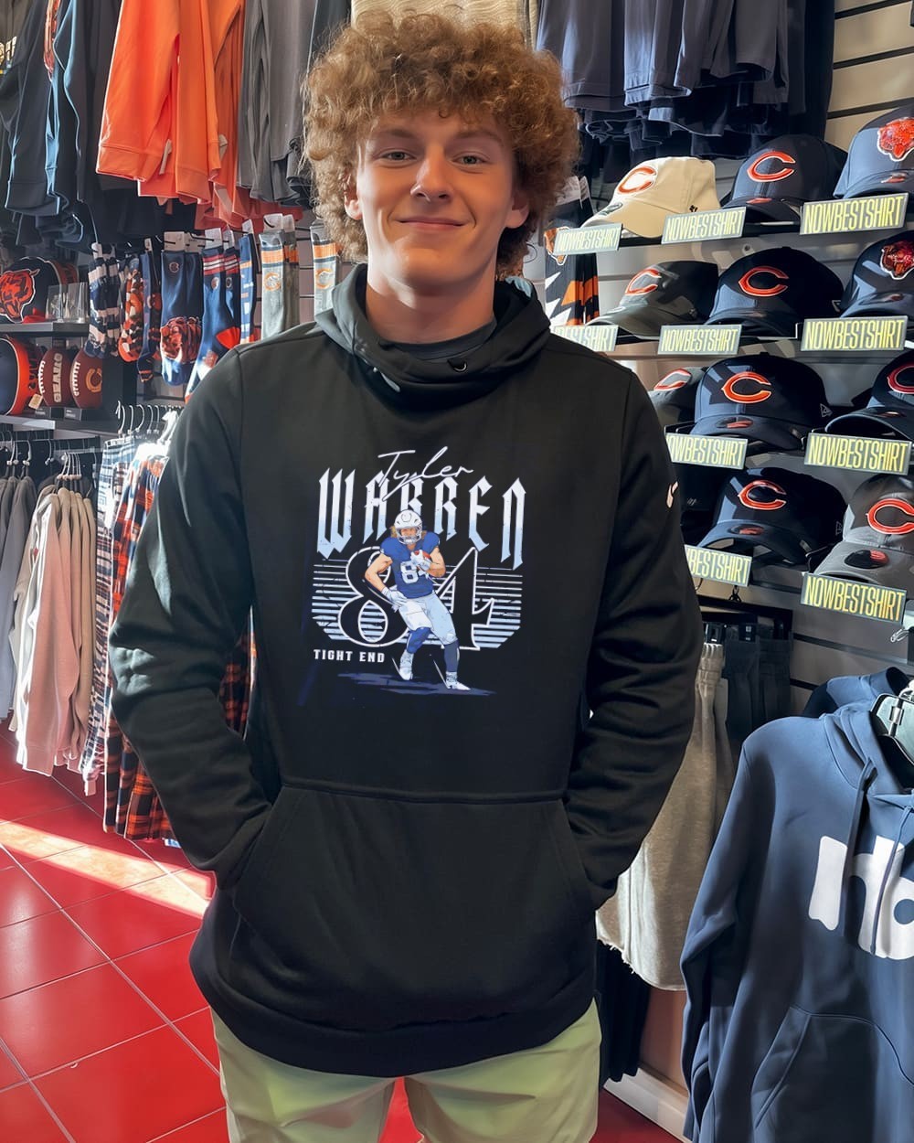 Tyler Warren HYDRODYNAMIC（サイン、シリアルNO入） Tyler Warren 84 Indianapolis Colts player name number signature