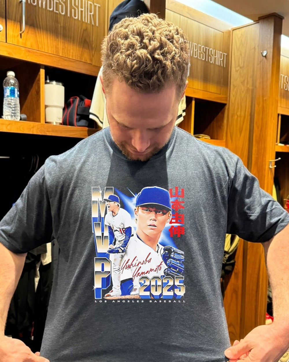 Yoshinobu Yamamoto Los Angeles Dodgers 2025 Champs MVP autographed