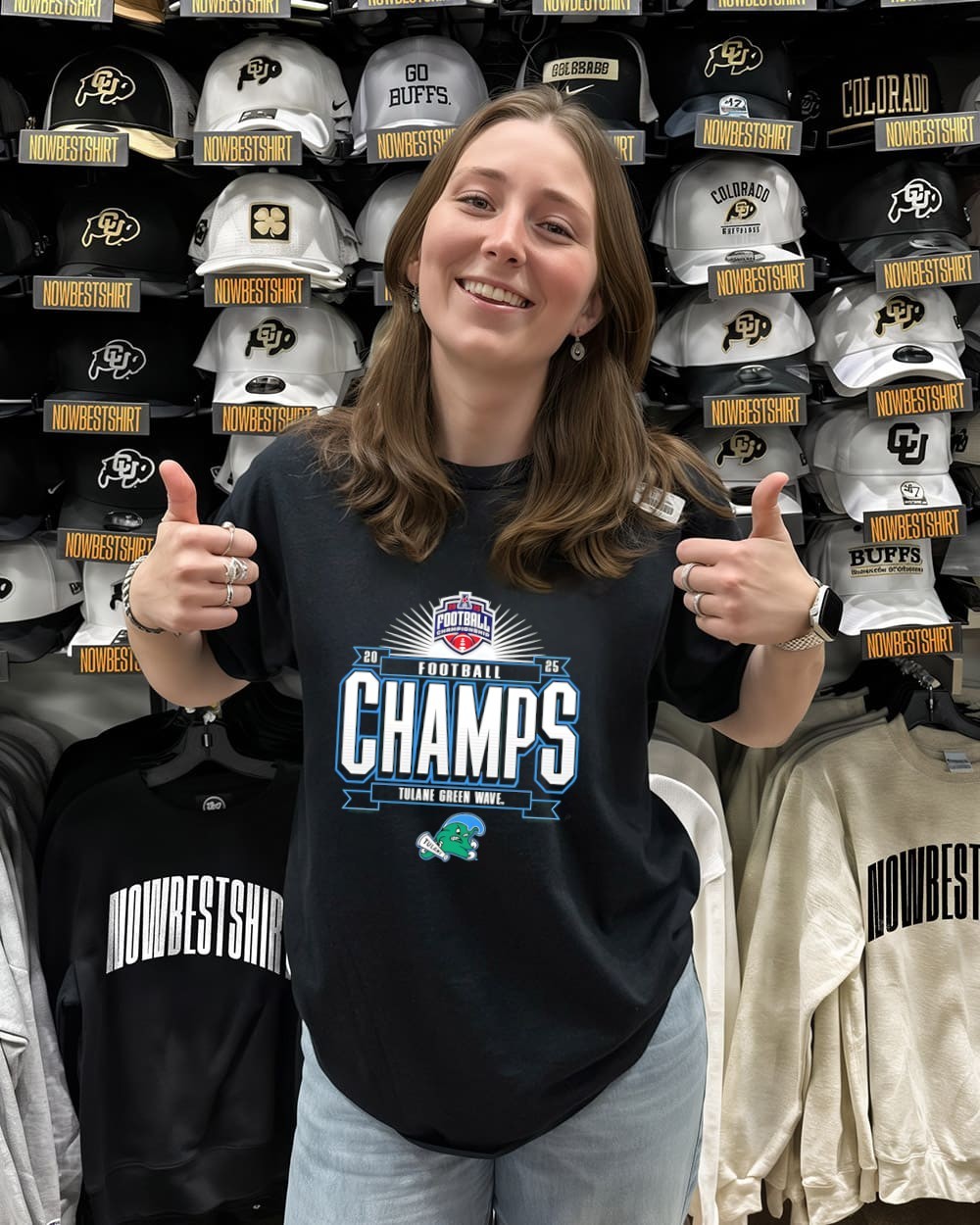 2025 American Conference Champions Tulane Green Wave Locker Room