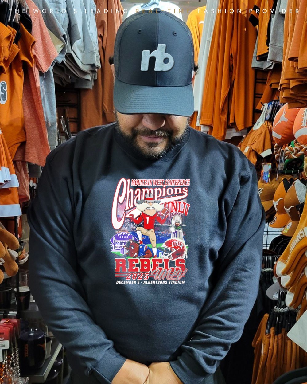 2025 Mountain West Conference Champions UNLV Rebels mascot shirt