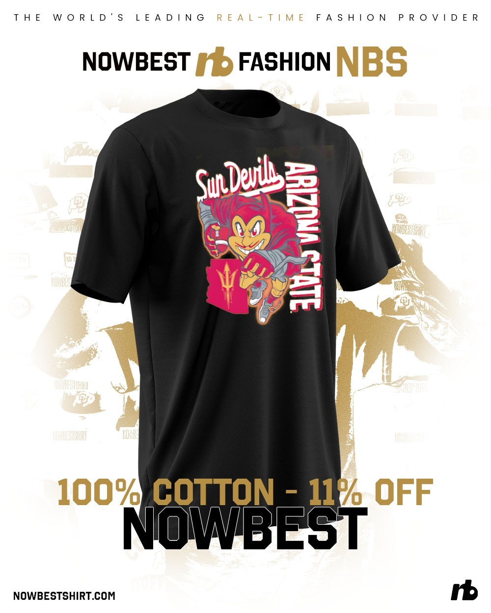 Arizona State Sun Devils Mascot running '26 shirt, hoodie