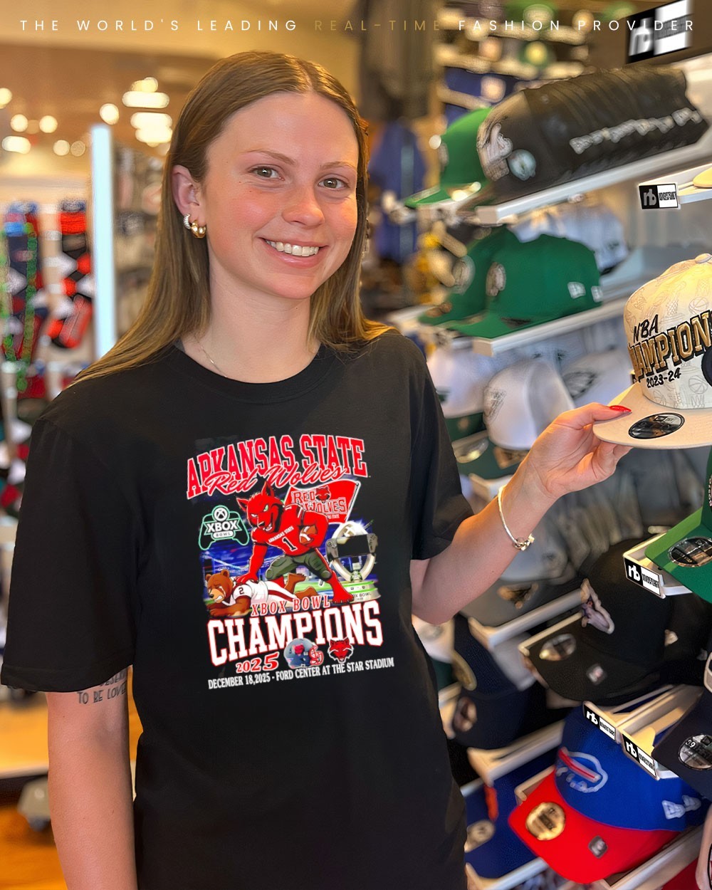 Arkansas State Red Wolves 2025 Xbox Bowl Champions mascot shirt