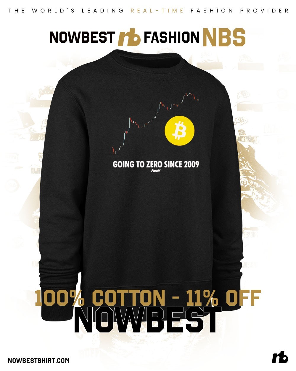 Bitcoin going to zero since 2009 shirt, hoodie, sweatshirt & apparel