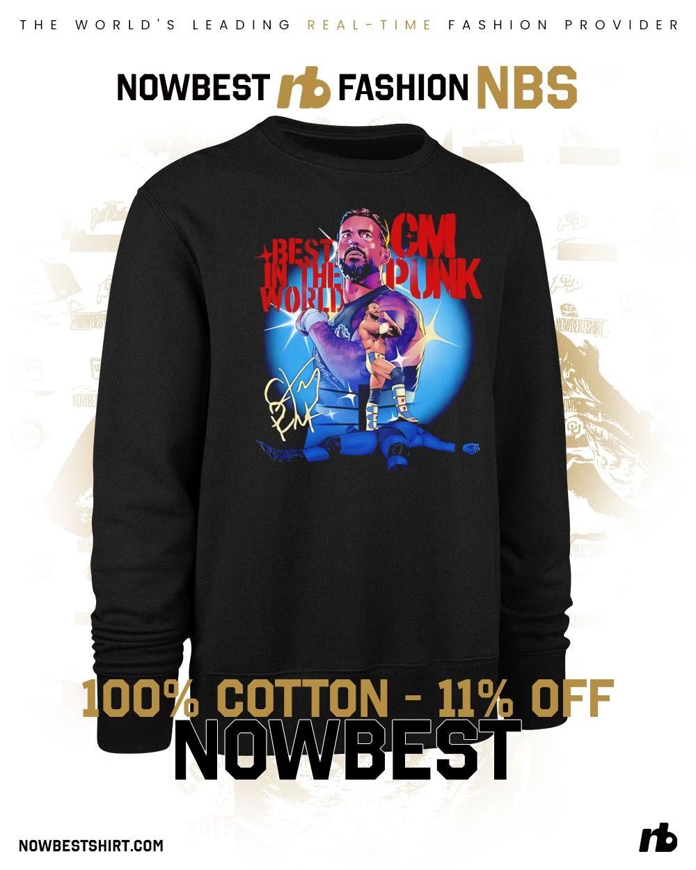 CMパンク 直筆サイン フォト 2025WWE日本公演公式グッズ CM PUNK CM Punk Signed Official (11x14) Best In The World Autographed WWE