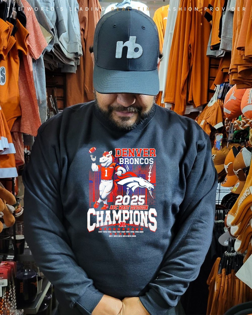 Denver Broncos 2025 AFC West Division Champions mascot city