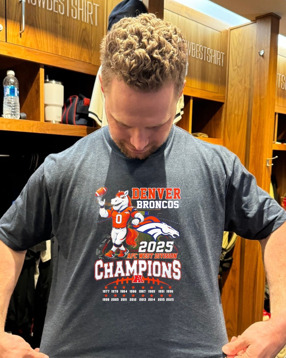 Denver Broncos 2025 AFC West Division Champions mascot stadium