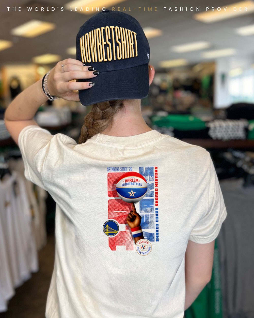 Golden State Warriors x Harlem Globetrotters Spinning Since '26