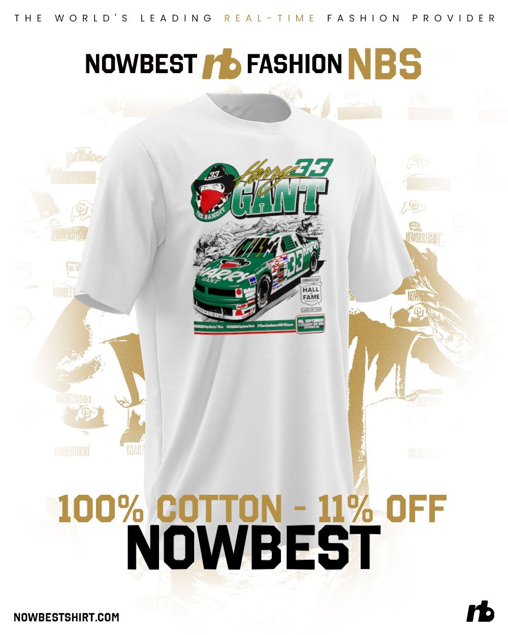 Harry Gant 33 Nascar Hall of Fame Inductee signature shirt, hoodie
