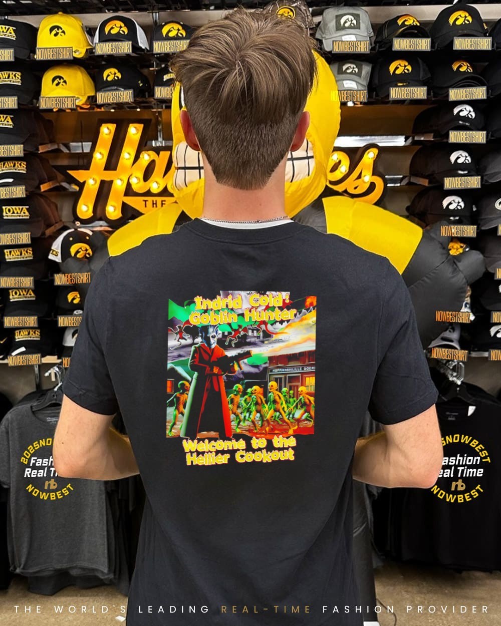 Indrid Cold Goblin Hunter welcome to the Hellier Cookout shirt