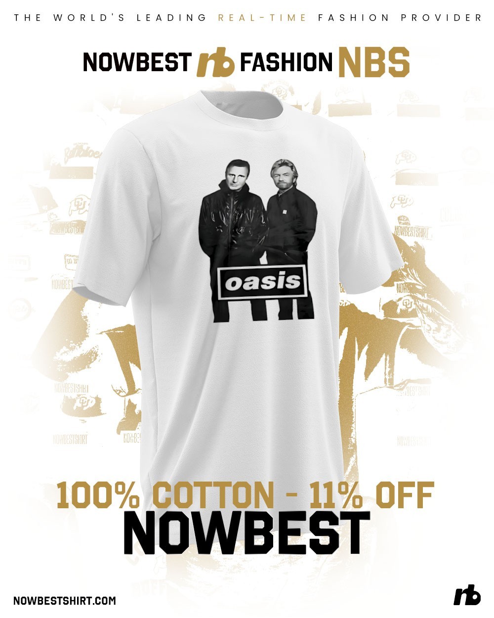 oasis LIAM ネーム入り ユニフォーム Lサイズくらい Oasis Represent x Liam Gallagher Shirt Medium Dead Stock