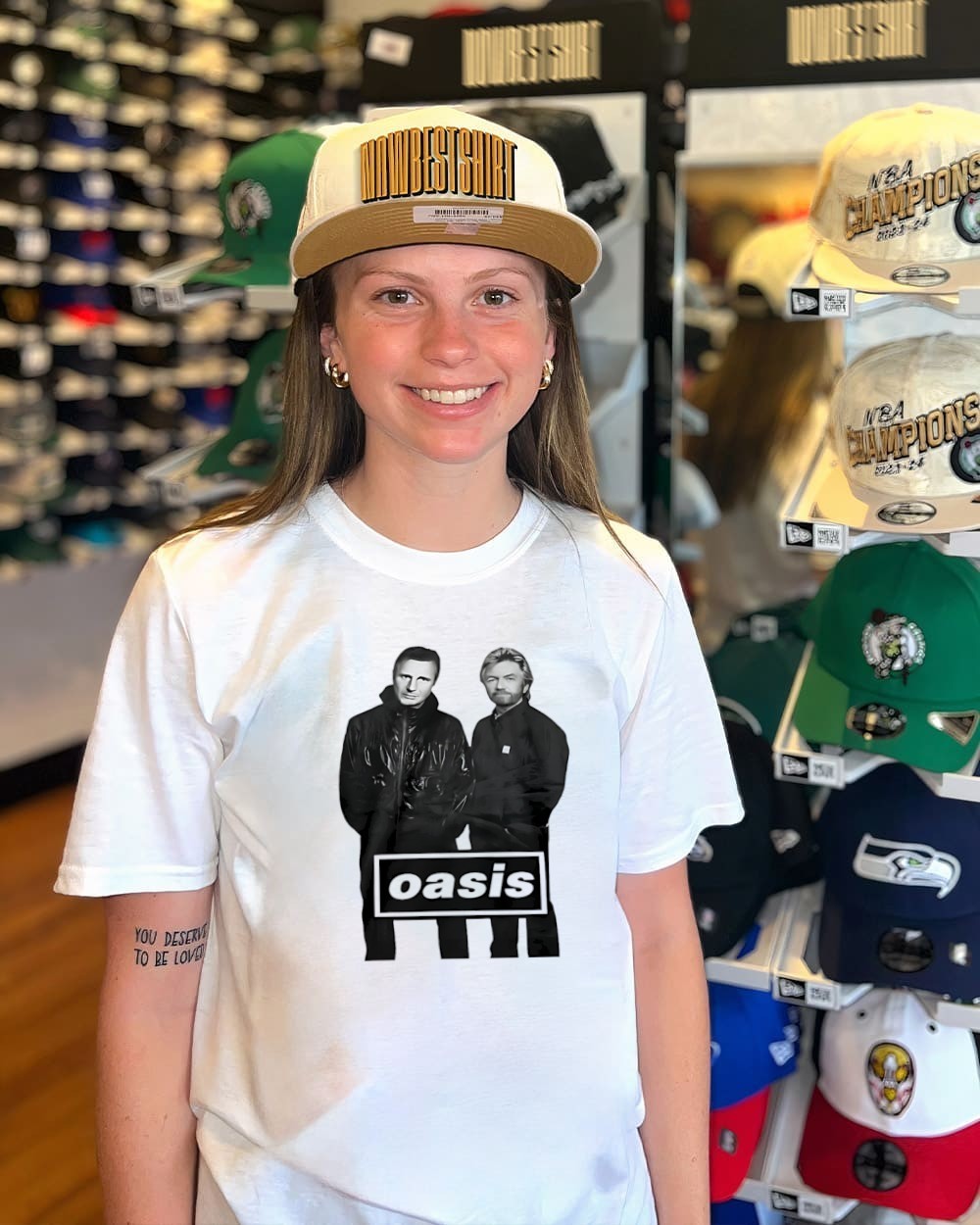 Liam Neeson And Noel Edmonds Oasis shirt, hoodie, sweatshirt & apparel
