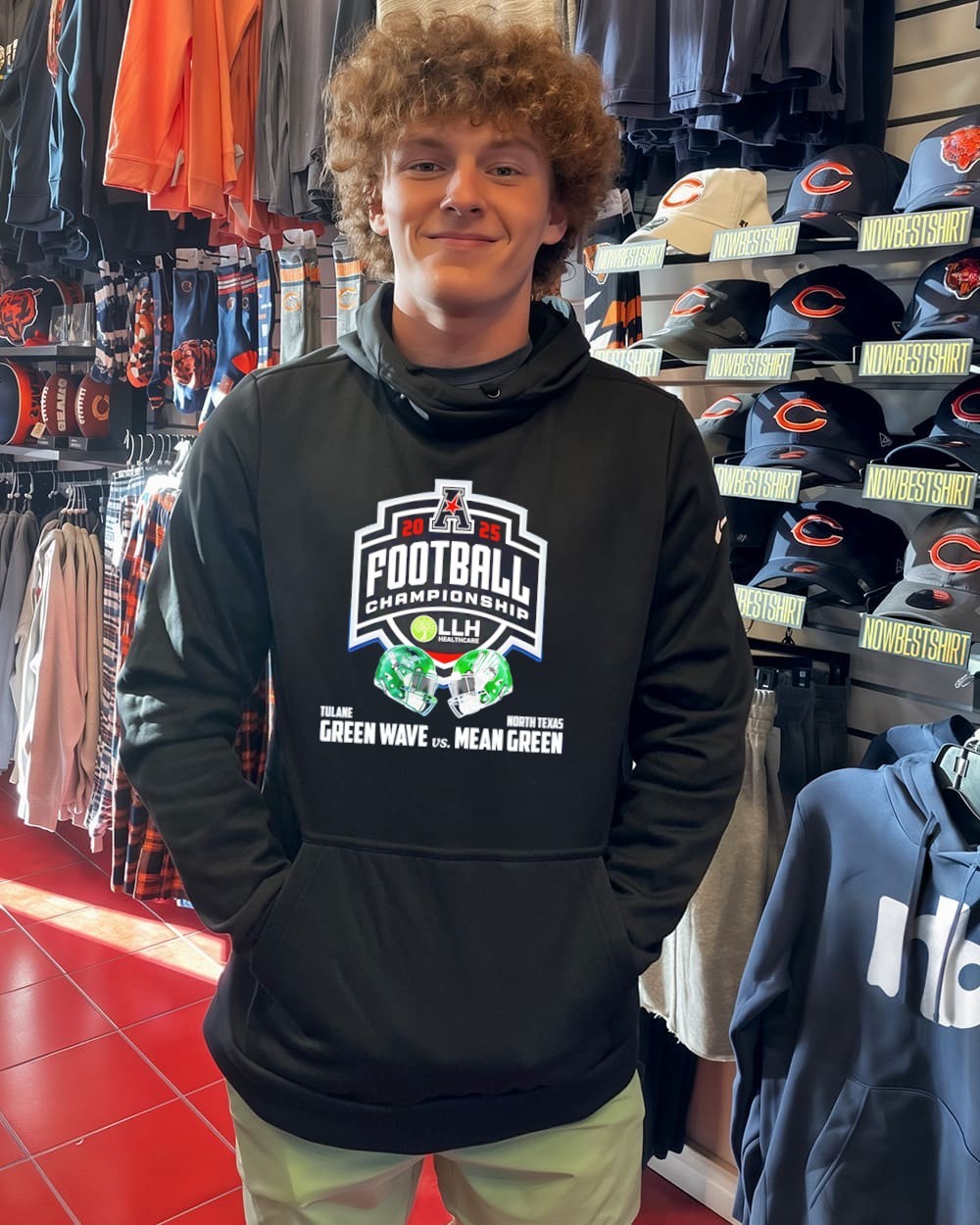 Mean Green vs Green Wave 2025 American Conference Champions helmet