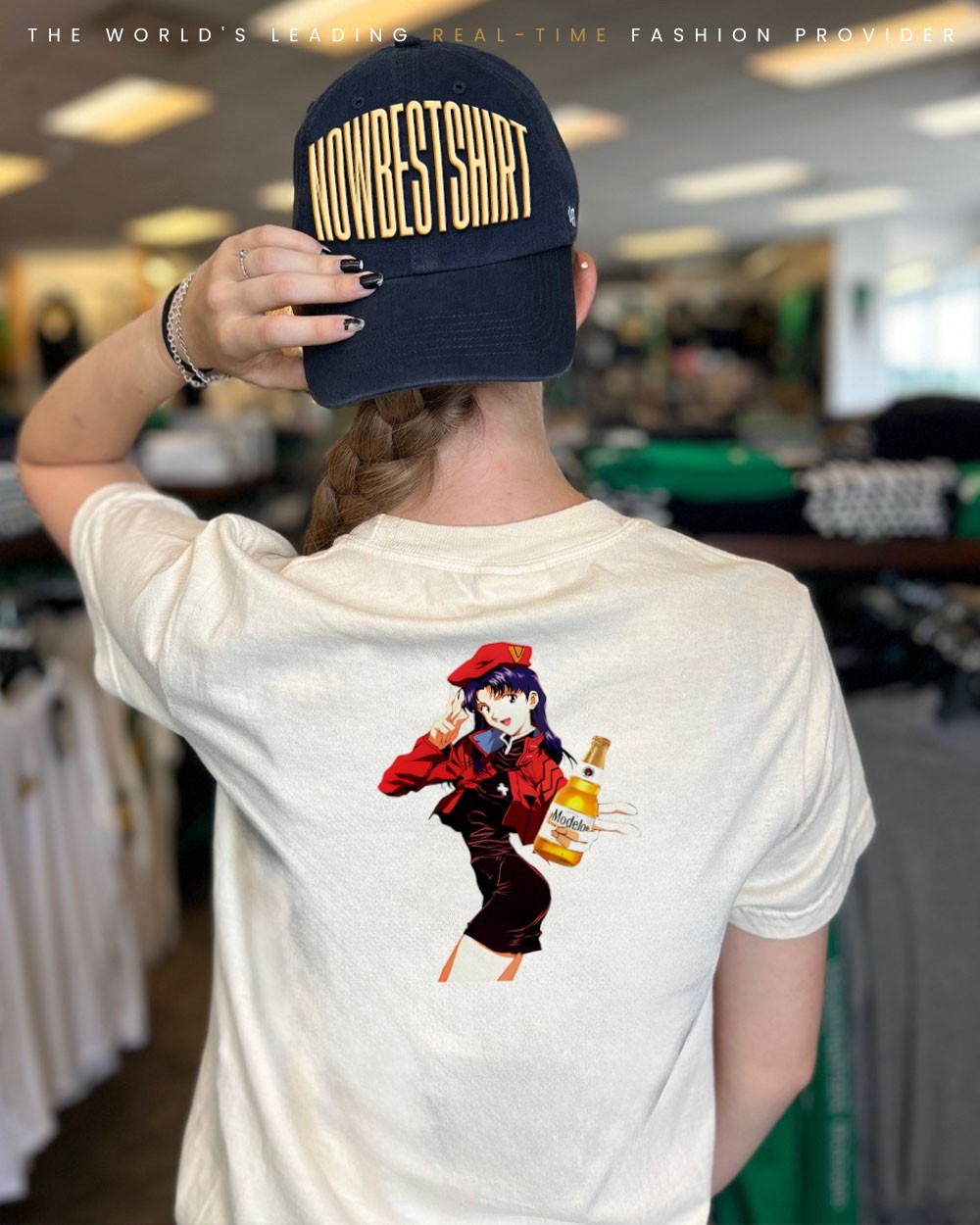 Misato Mod Modelo beer Anime shirt, hoodie, sweatshirt & apparel