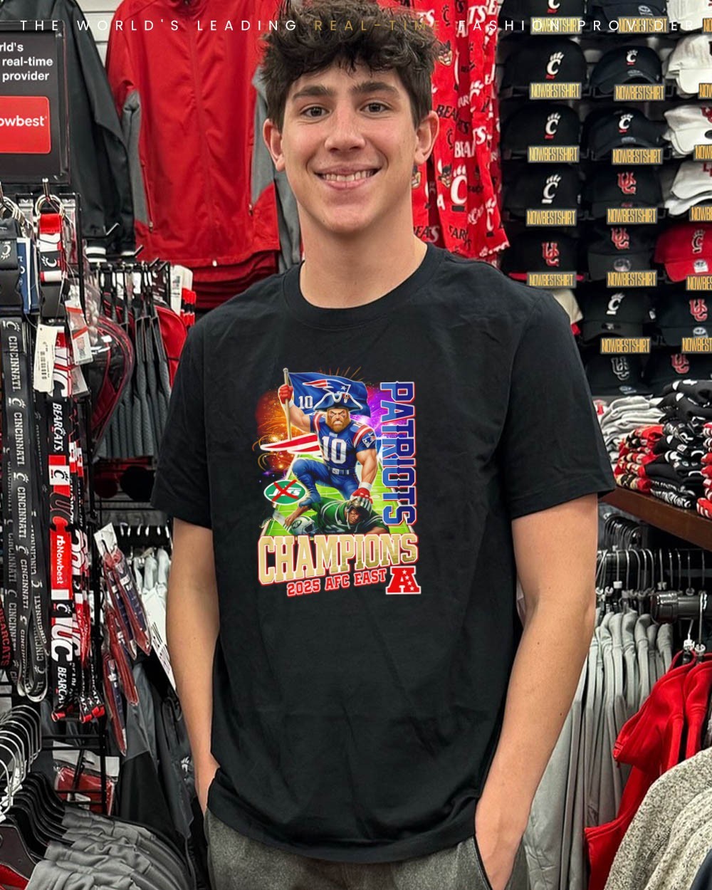 New England Patriots 2025 AFC East Divison Champions mascot shirt