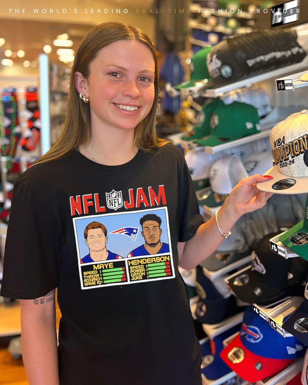 New England Patriots Drake Maye and TreVeyon Henderson NFL Jam