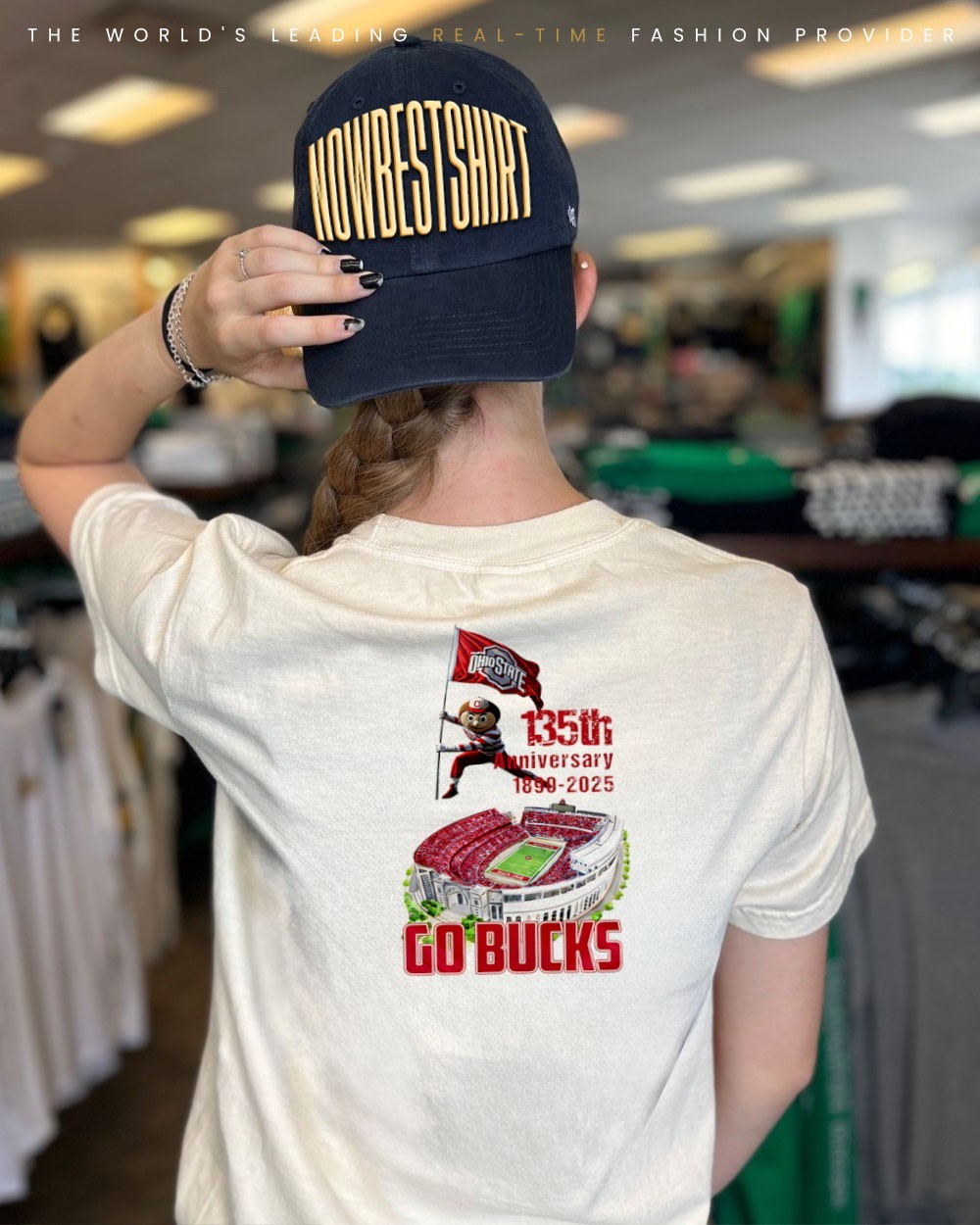 Ohio State Buckeyes 135rd Anniversary 1890 2025 Go Bucks mascot