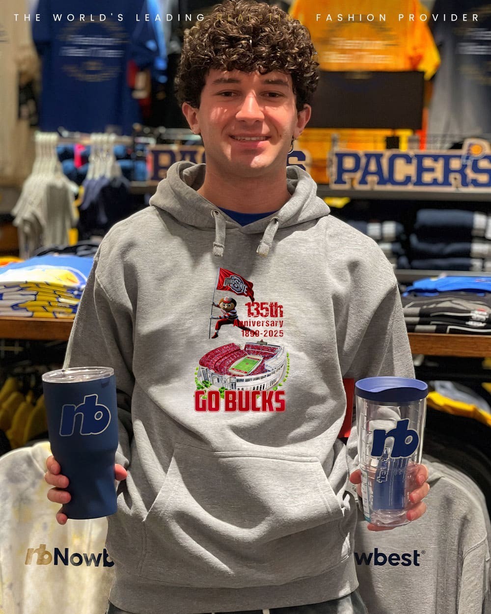 Ohio State Buckeyes 135rd Anniversary 1890 2025 Go Bucks mascot