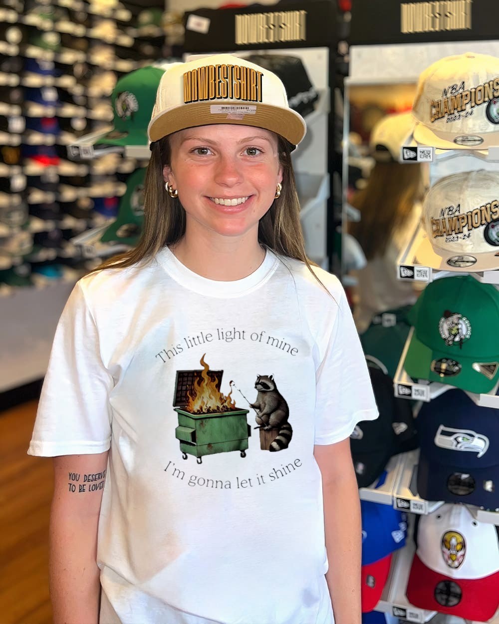 Raccoon this little light of mine I'm gonna let it shine shirt