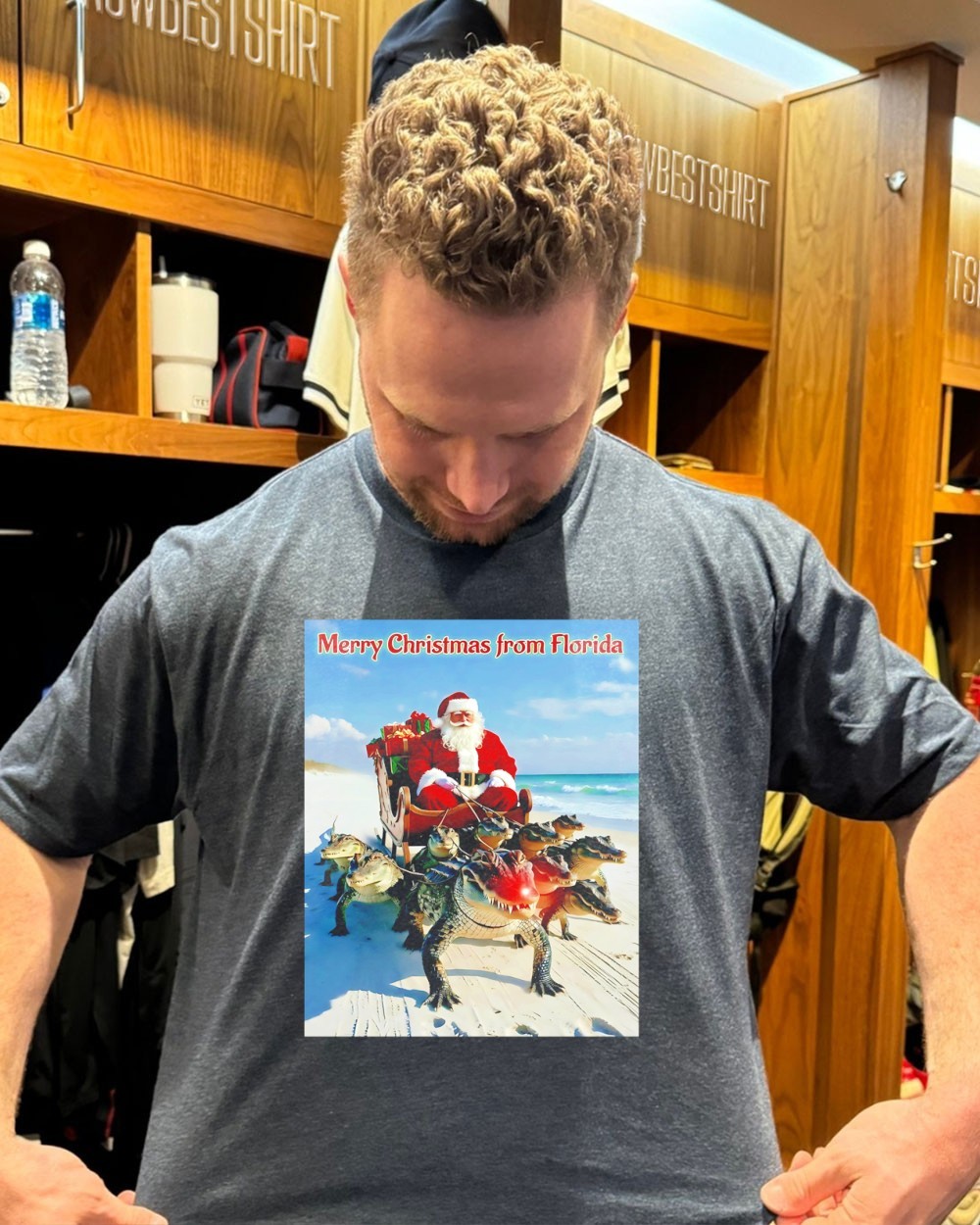 Santa Merry Christmas from Florida shirt, hoodie, sweatshirt \u0026 apparel, image size:1000x1250