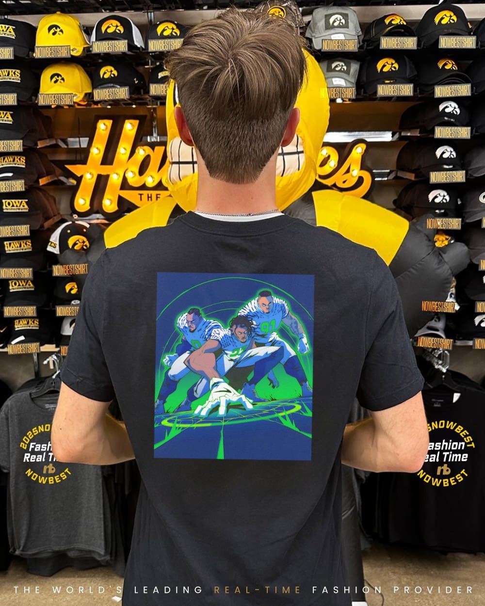 Seattle Seahawks player prepare for impact 2025 NFL cartoon shirt