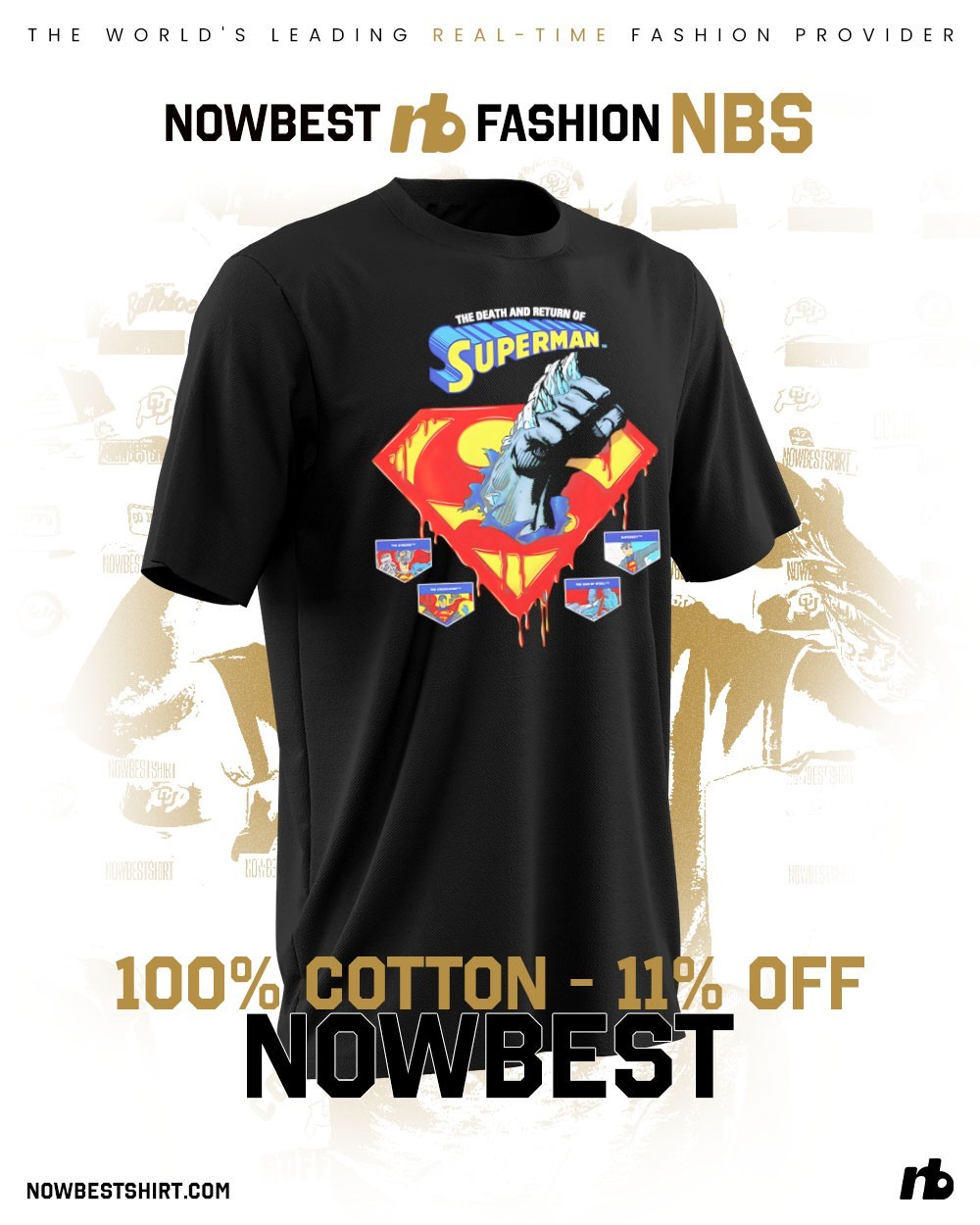The Death And Return Of Superman Comic Logo shirt, hoodie, sweatshirt \u0026  apparel, image size:1000x1250
