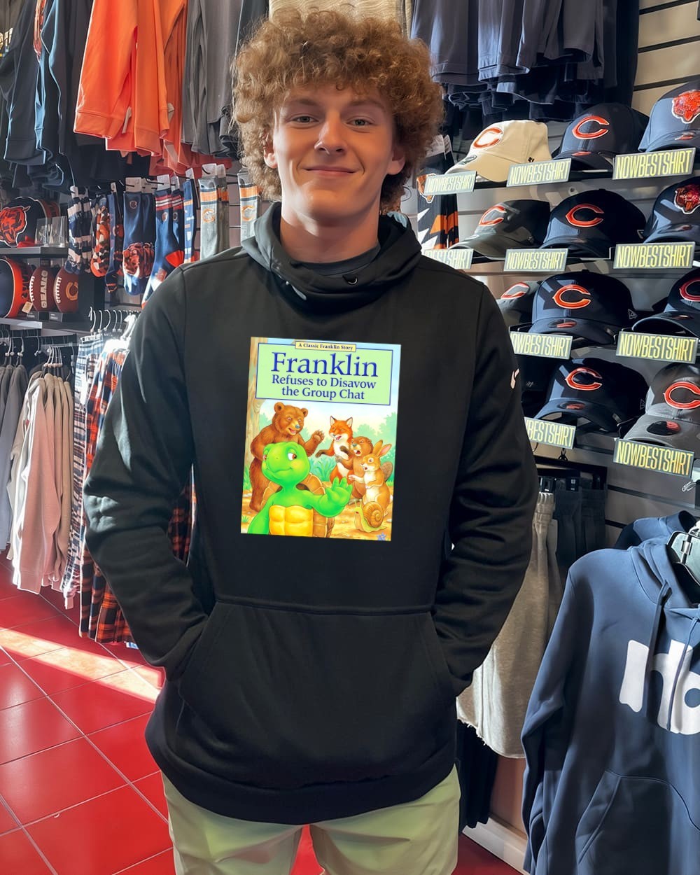 Turtle Franklin Refuses to Disavow the Group Chat Pete Hegseth meme shirt,  hoodie, sweatshirt & apparel