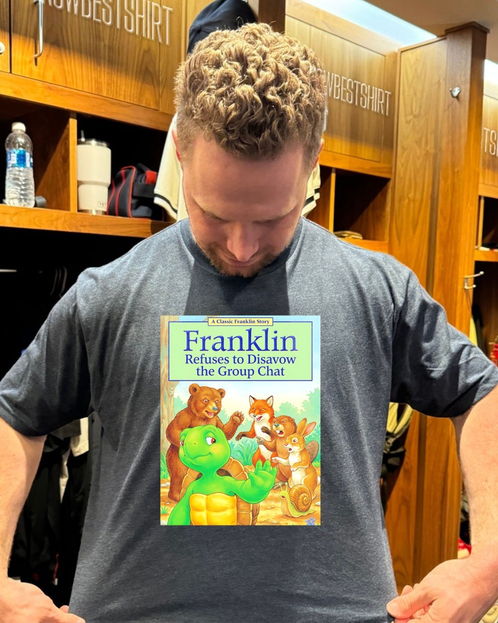 Turtle Franklin Refuses to Disavow the Group Chat Pete Hegseth meme shirt,  hoodie, sweatshirt & apparel