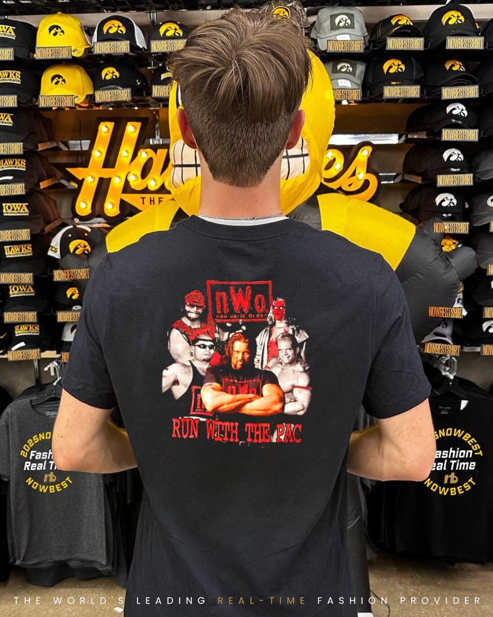 nWo RUN WITH THE PAC Tシャツ 1998年製 Vintage Rare 98 WCW / NWO Run With the Pac XL Shirt - Sting Macho