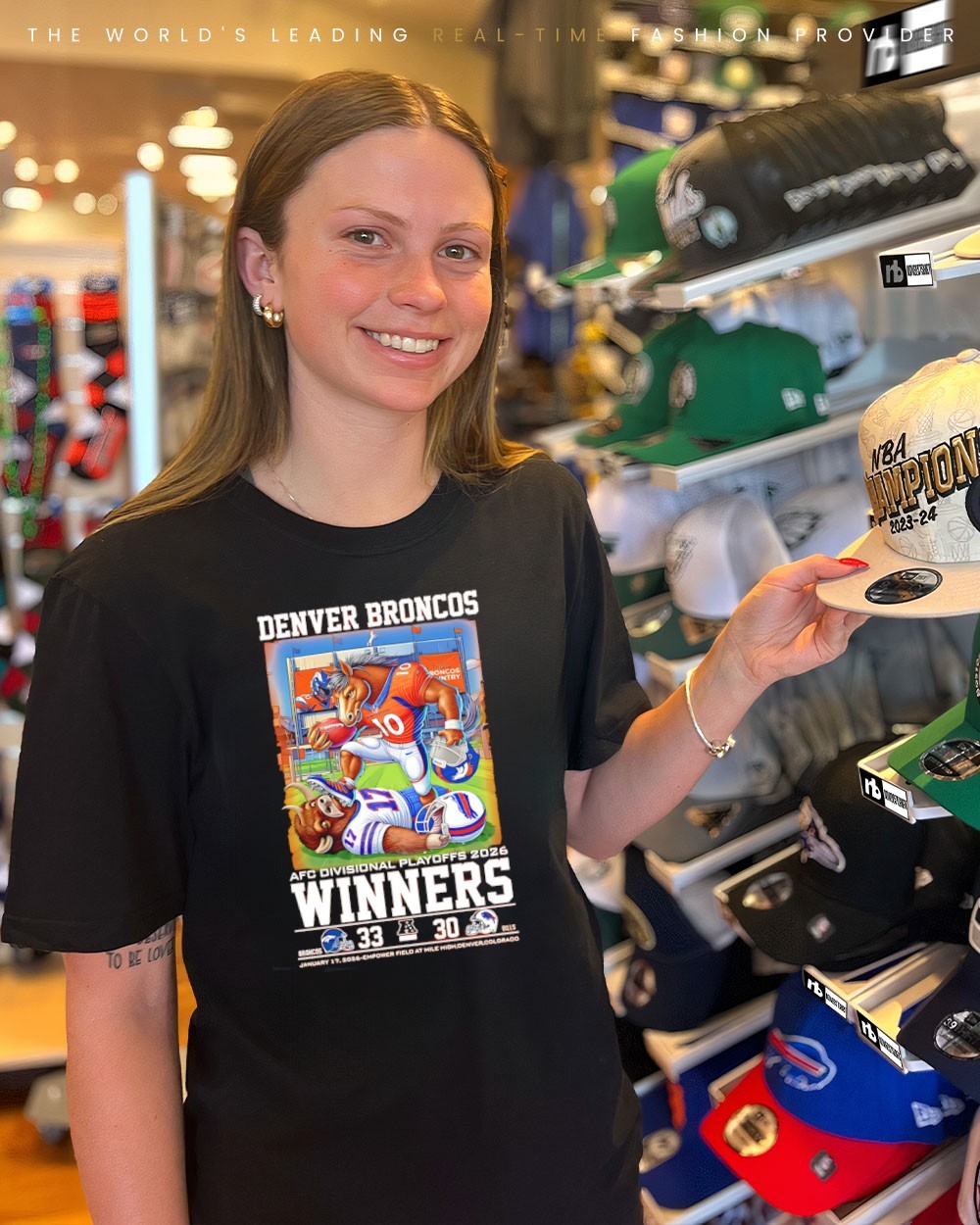 Denver Broncos AFC Division Champions 2026 Winners 33-30 mascot