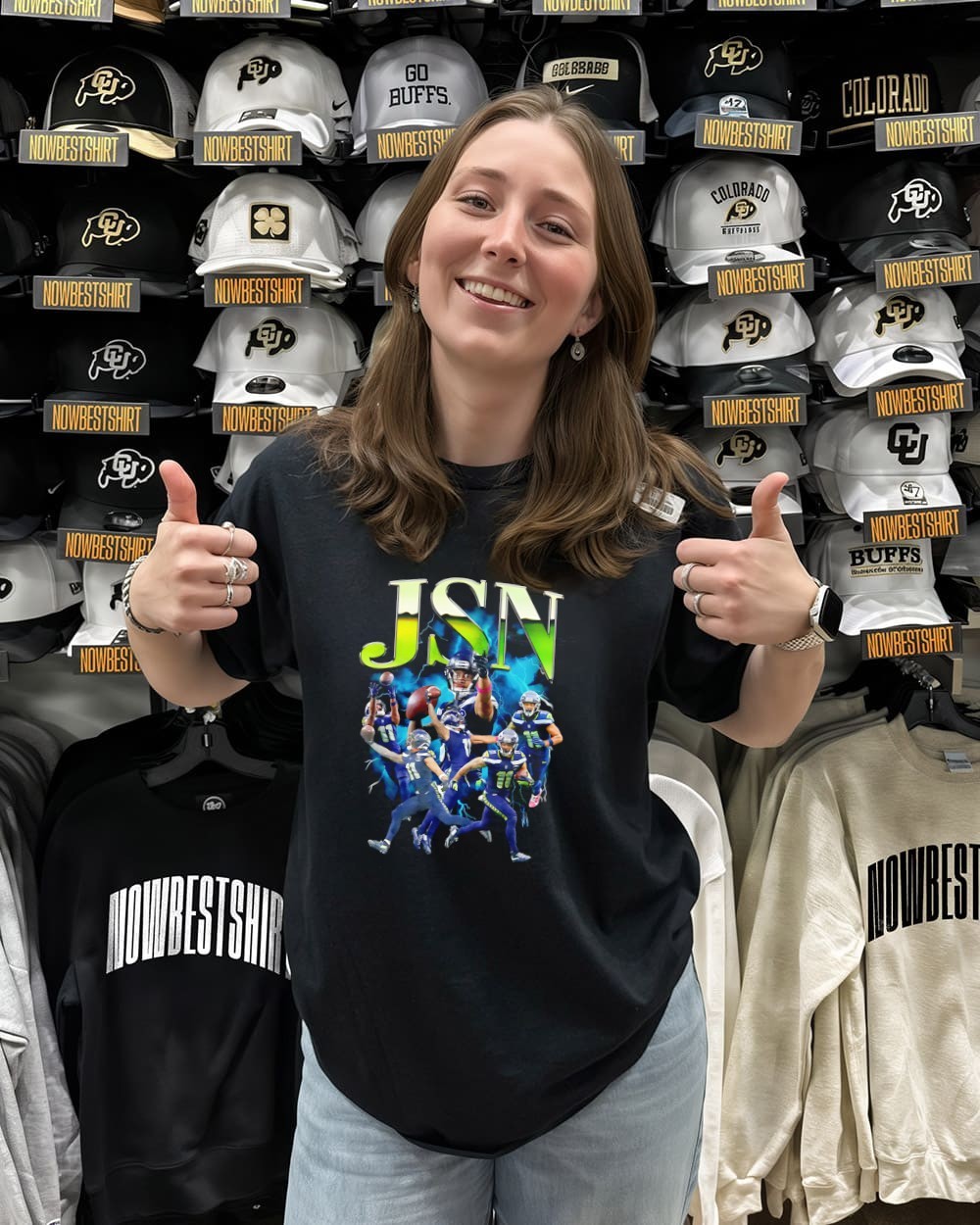 JSN Jaxon Smith-Njigba Seattle Seahawks player 90s bootleg shirt