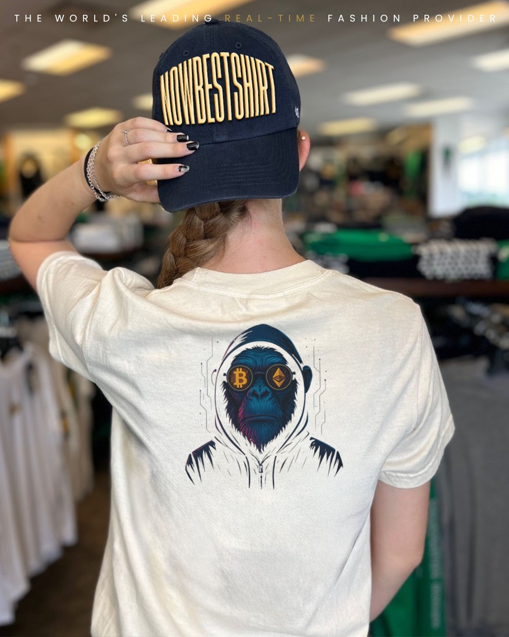 Monkey bitcoin crypto graphic shirt, hoodie, sweatshirt & apparel