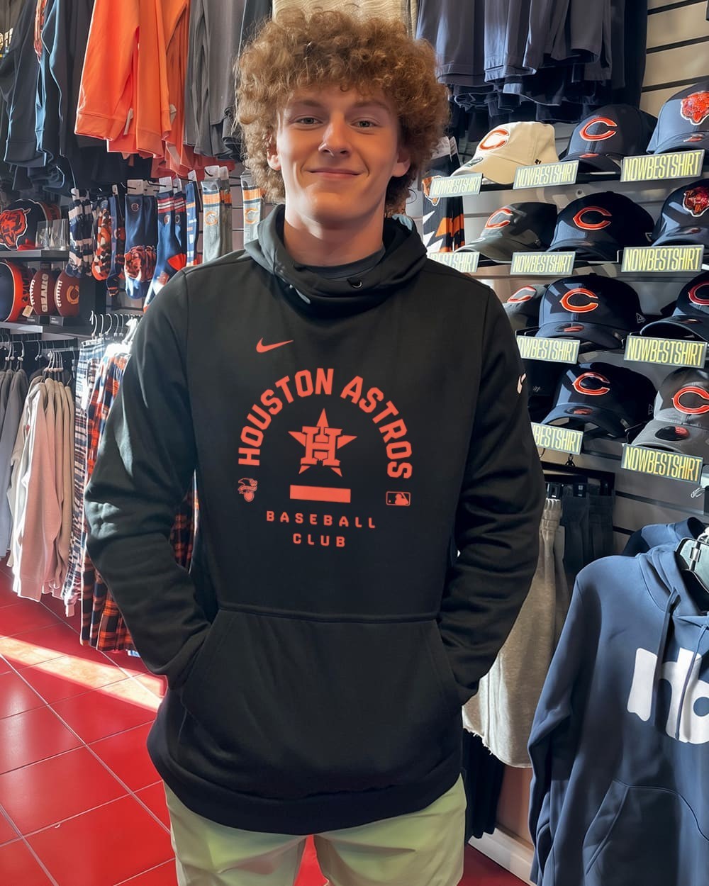 Official Houston Astros Baseball Club Nike American League shirt