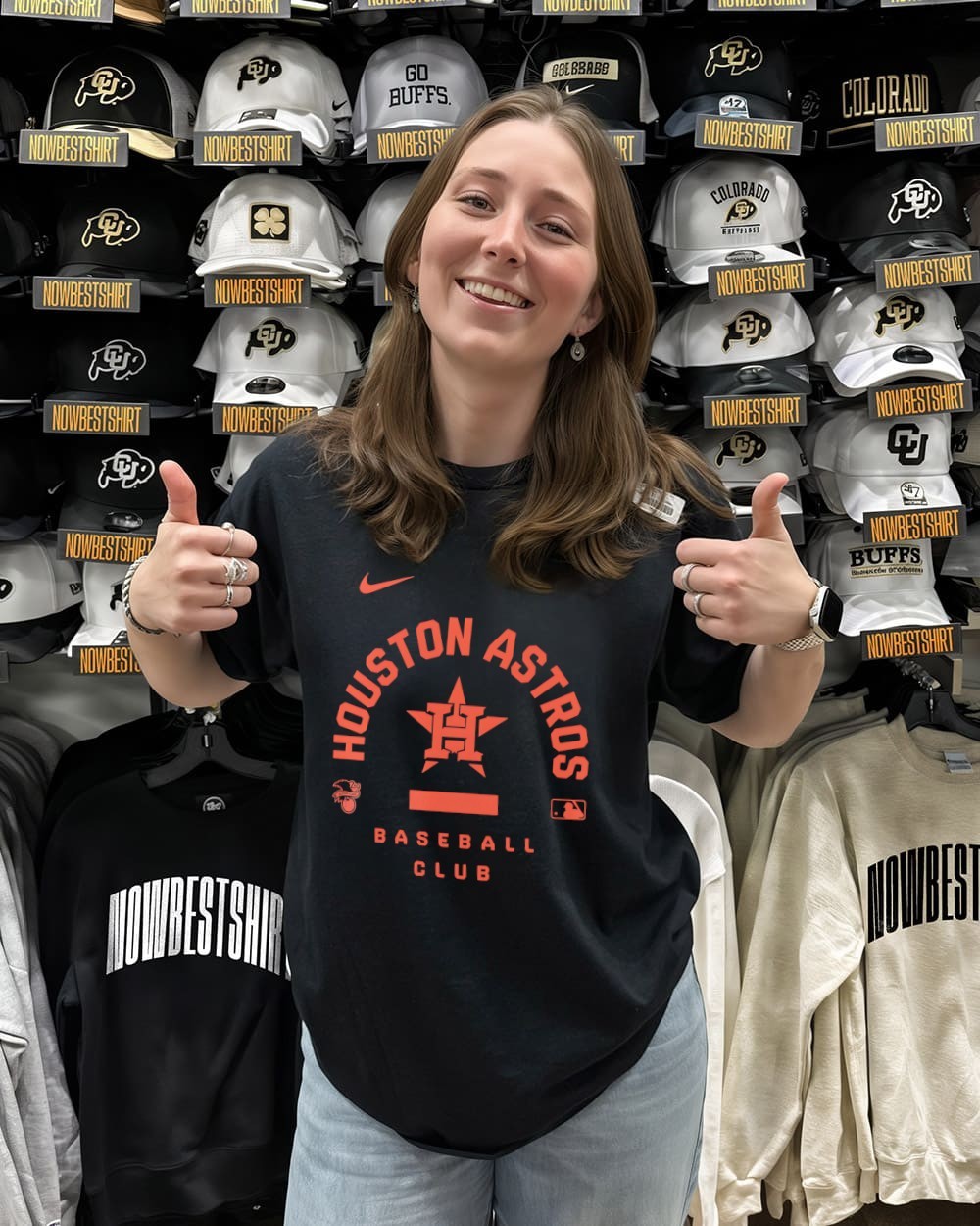 Official Houston Astros Baseball Club Nike American League shirt