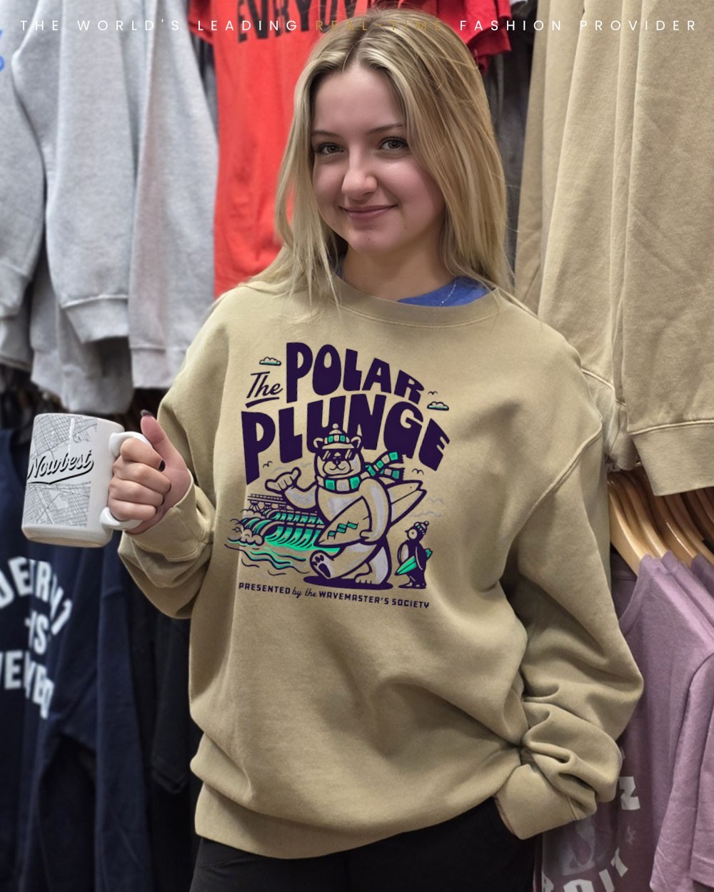 Polar Plunge Ice Jump Polar Bear The Wavemaster's Society shirt