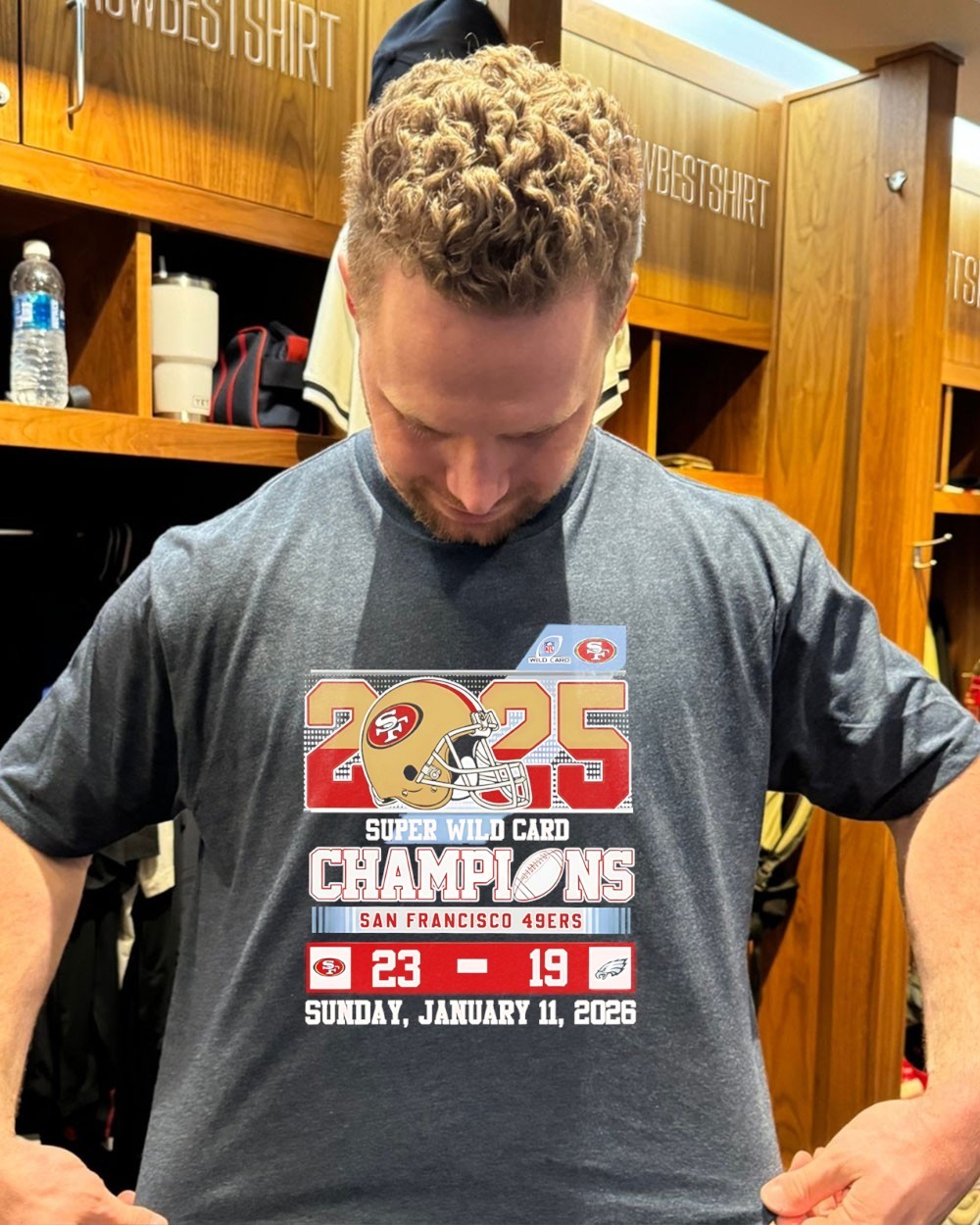 San Francisco 49ers 2025 Super Wild Card Game Champions Score