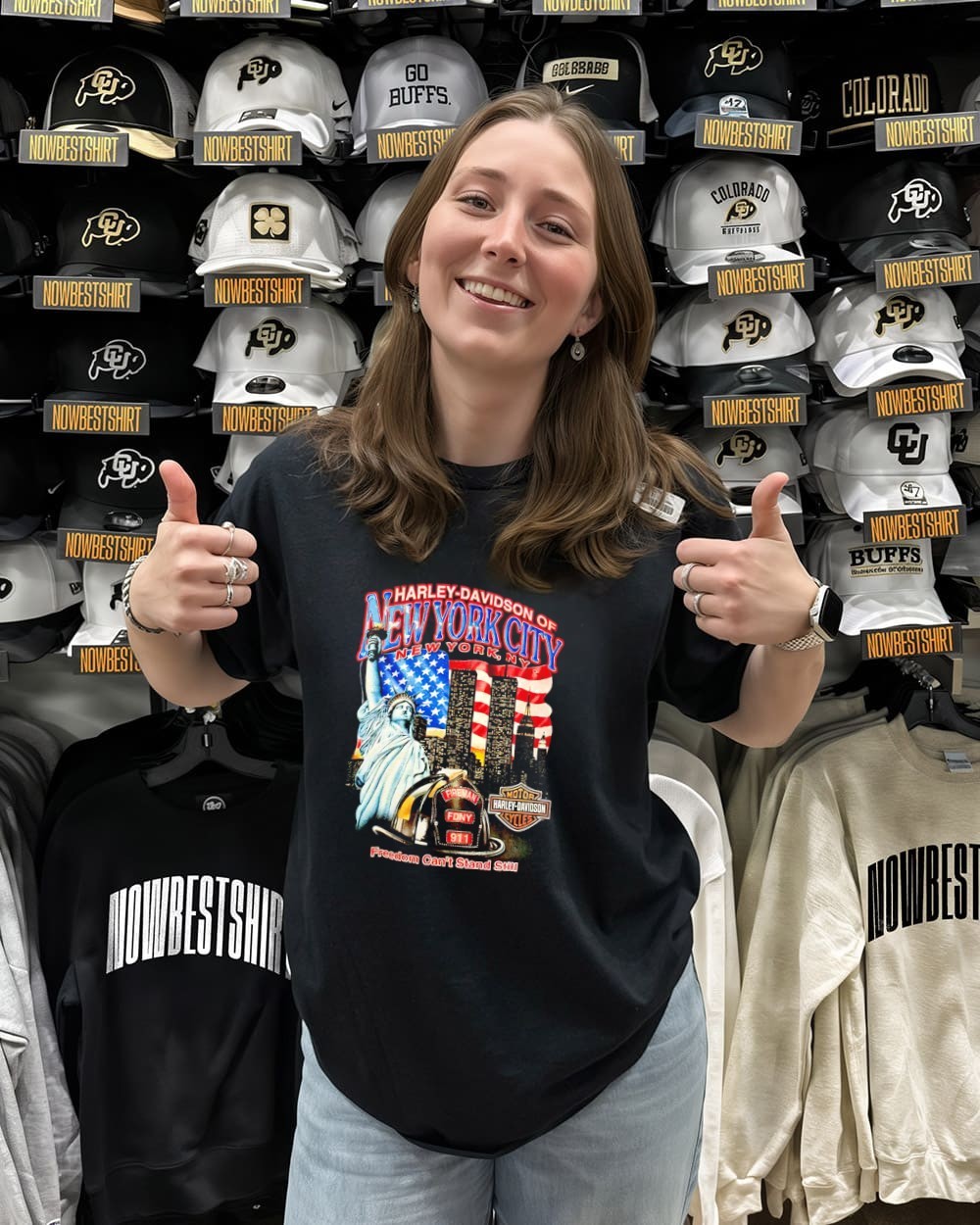 Harley-Davidson of New York City Freedom can't stand still shirt