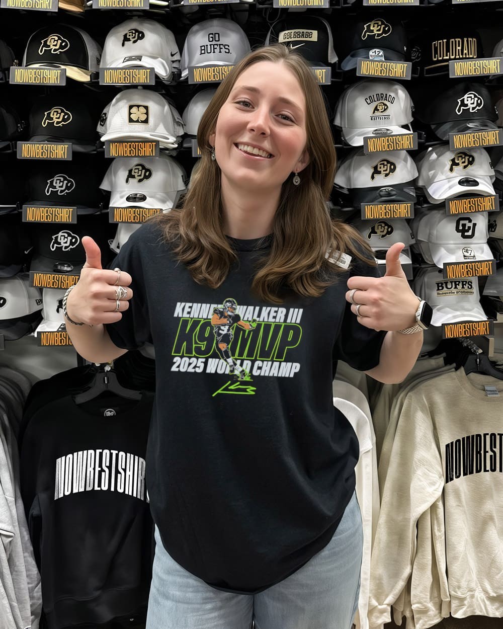 Kenneth Walker III MVP Super Bowl LX 2025 World Champ signature