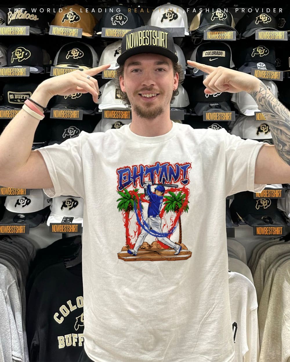 Los Angeles Dodgers Shohei Ohtani 17 player swing graphic shirt