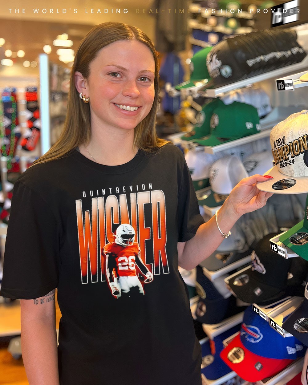 Quintrevion Wisner Texas Longhorns football player graphic shirt