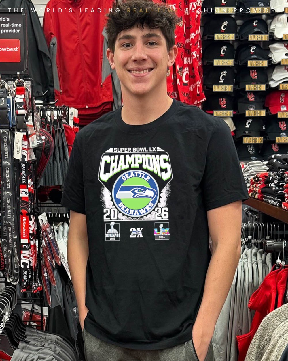 Seattle Seahawks 2X Super Bowl LX Champions 2026 logo shirt