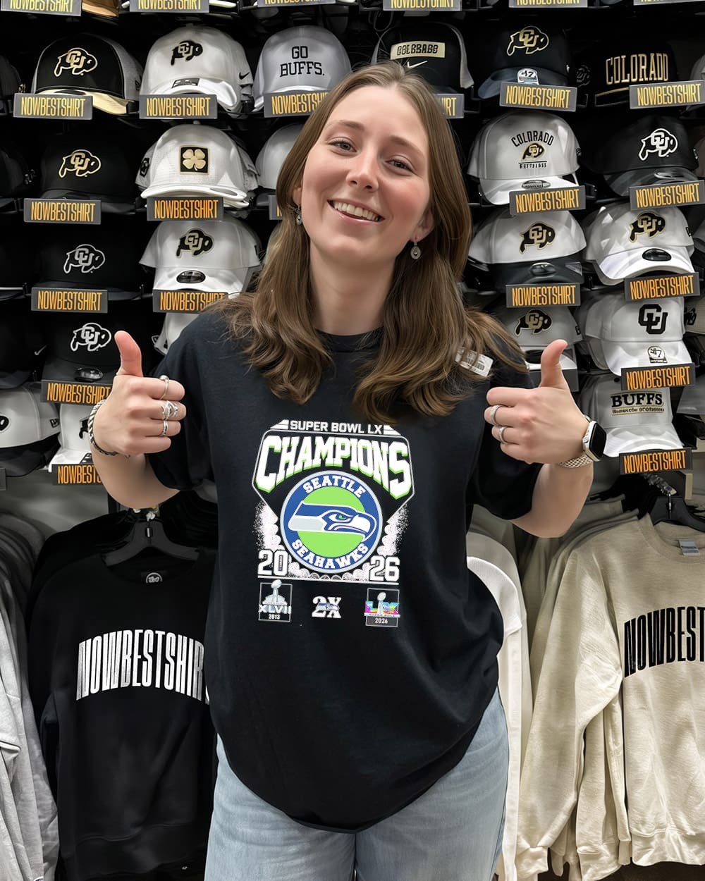 Seattle Seahawks 2X Super Bowl LX Champions 2026 logo shirt