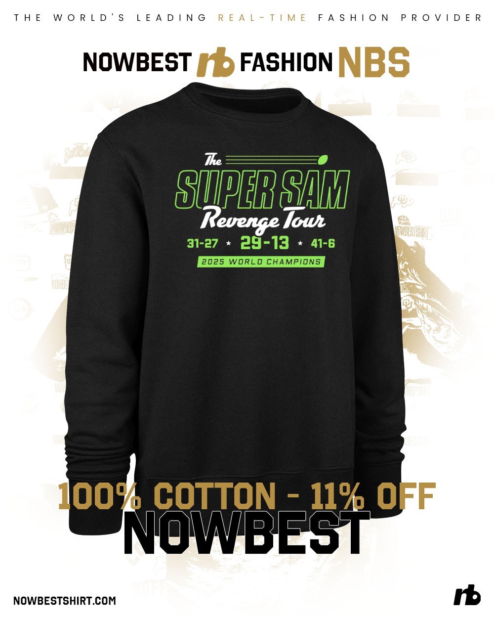 The Super Sam Revenge Tour Seattle Seahawks 2025 World Champions