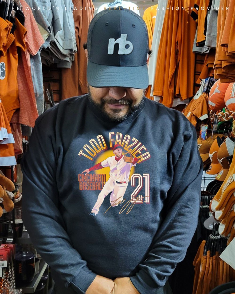 Todd Frazier 21 Cincinnati Reds name and number signature shirt