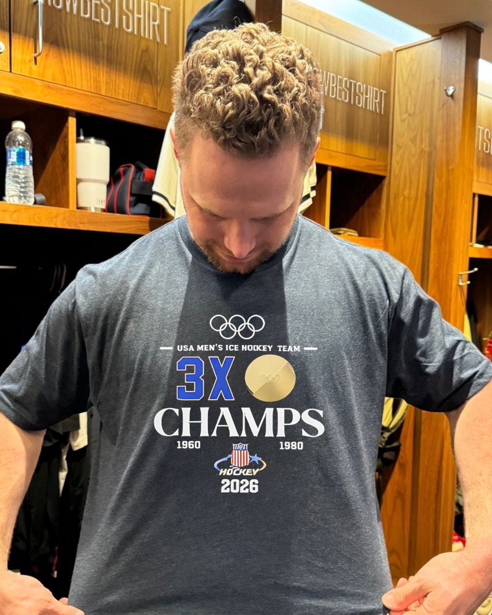 USA Men's Ice Hockey Team 3x Champs 2026 shirt, hoodie, sweatshirt