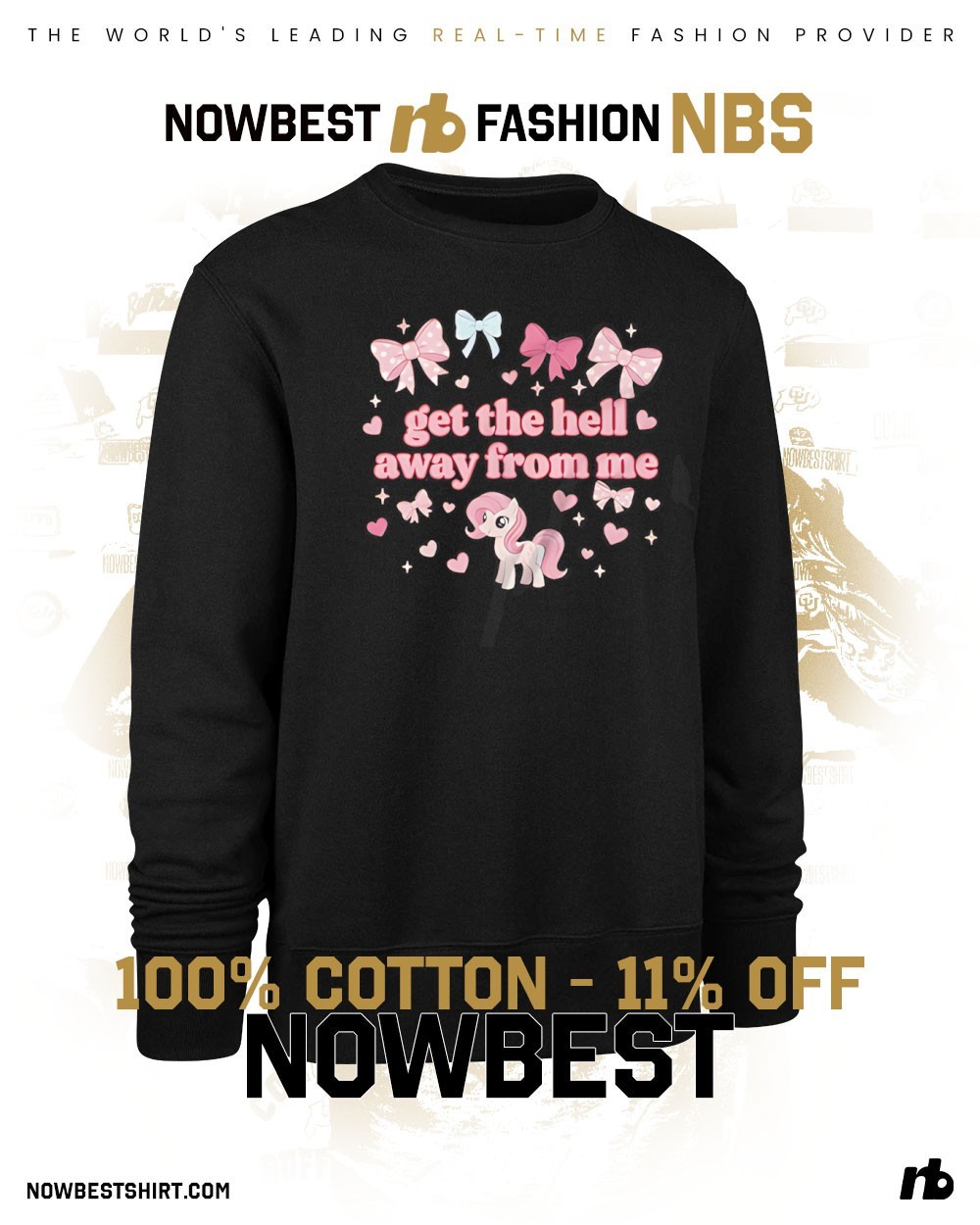 Unicorn get the hell away from me shirt, hoodie, sweatshirt & apparel